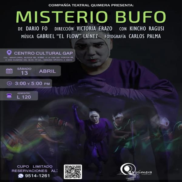 El Misterio Bufo te espera este 13 de abril