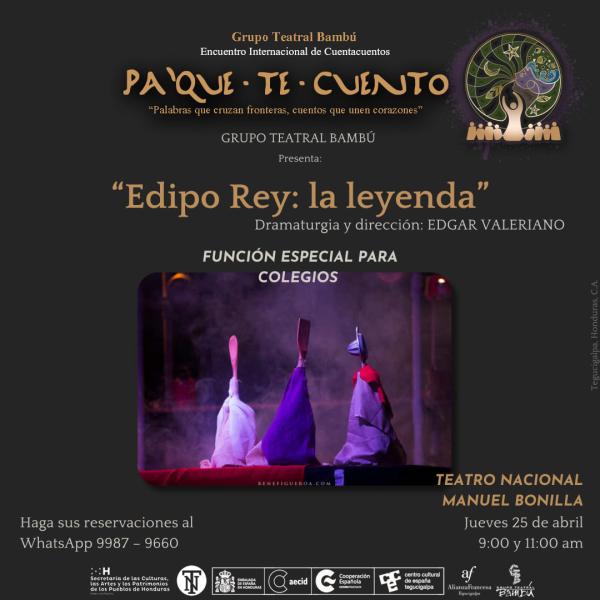 Grupo Teatral Bambú presenta: “Edipo Rey: La Leyenda” 