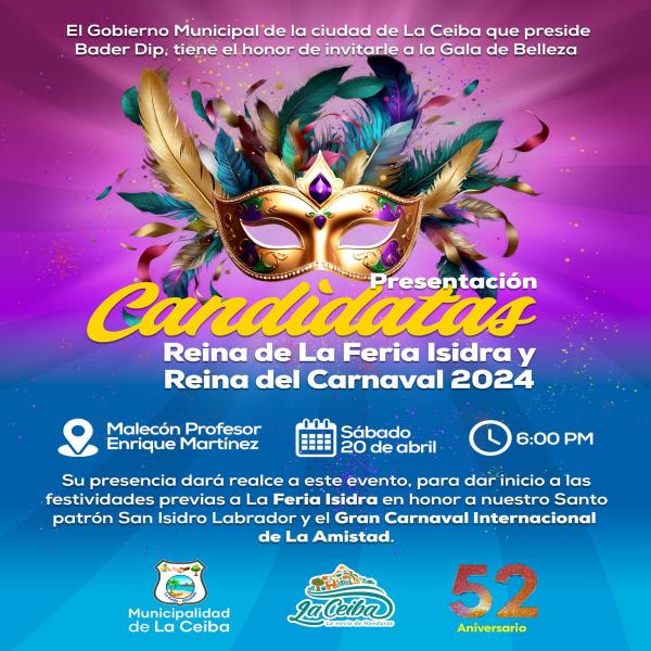 Presentación de Candidatas para la Reina de la Feria Isidra i Reina del Carnaval 2024 