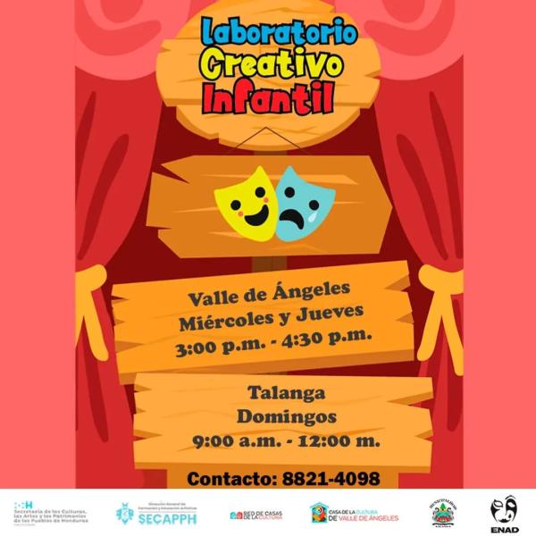 Programa de Laboratorio Creativo Infantil - Valle de Ángeles y Talanga