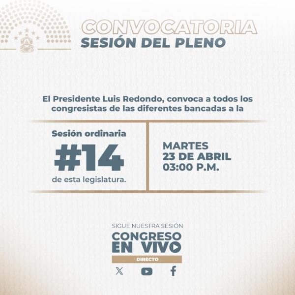 Congreso Nacional:  Sesión Ordinaria #14