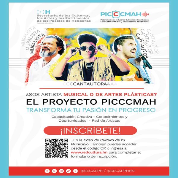Potencia tu arte y forma parte del proyecto PICCCMAH 