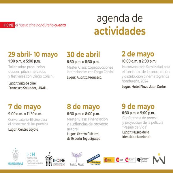 Agenda de Actividades IHCINE 