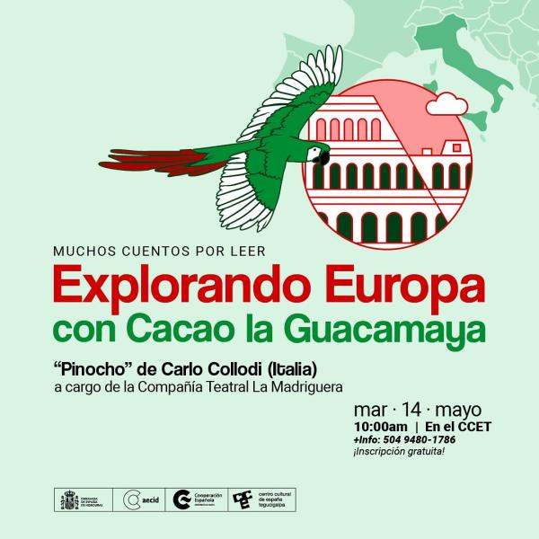 Ciclo de cuentacuentos: Descubrí Europa con Cacao la Guacamaya
