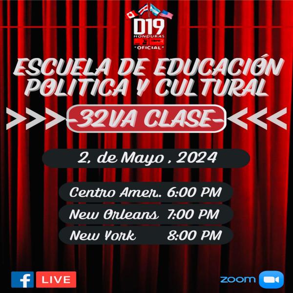 Clase de Educación Política y Cultural. D19: Libre, USA-Canadá y Costa Rica 