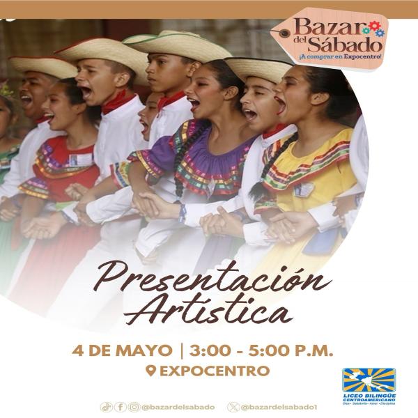 Presentación artística en el #BazarDelSábado