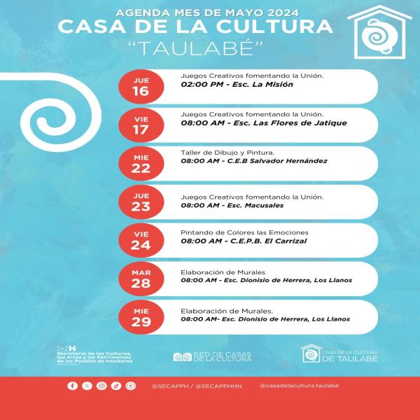Actividades Casa de la Cultura - Taulabé