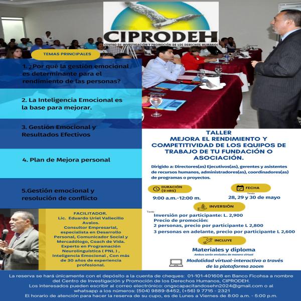 Taller: Mejora el rendimiento y competitividad de los equipos de trabajo de tu Fundación o Asociación.