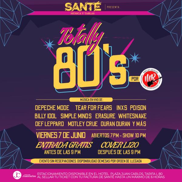 Totally 80'S un show cargado de sonidos ochenteros