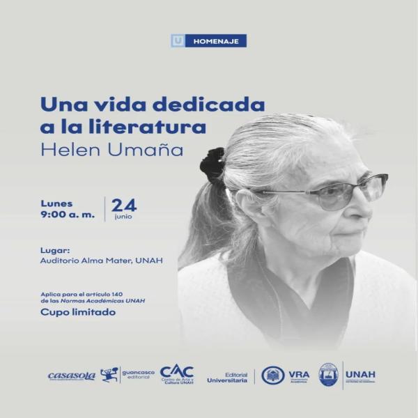 Homenaje: Helen Umaña “Una vida dedicada a la literatura” 