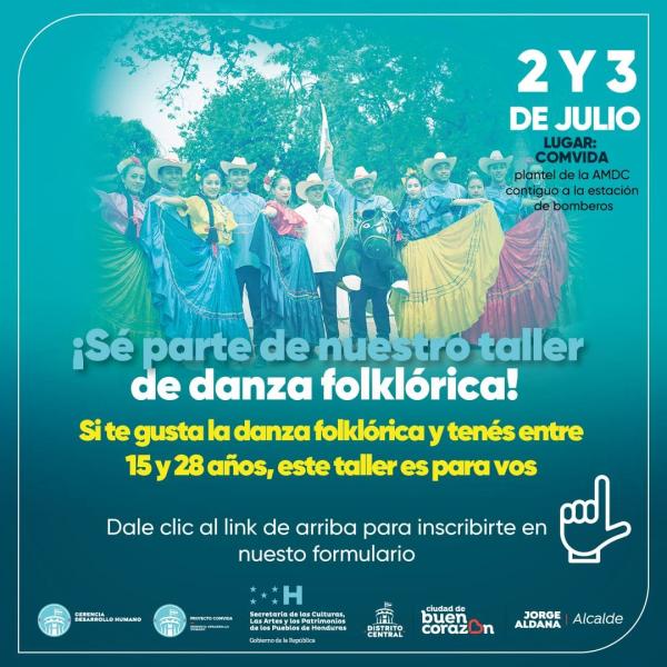 Sé parte de nuestro taller de danza folklórica