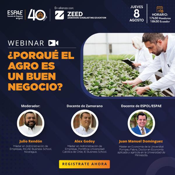 Webinar: ¿Por qué el agro es un buen negocio? 