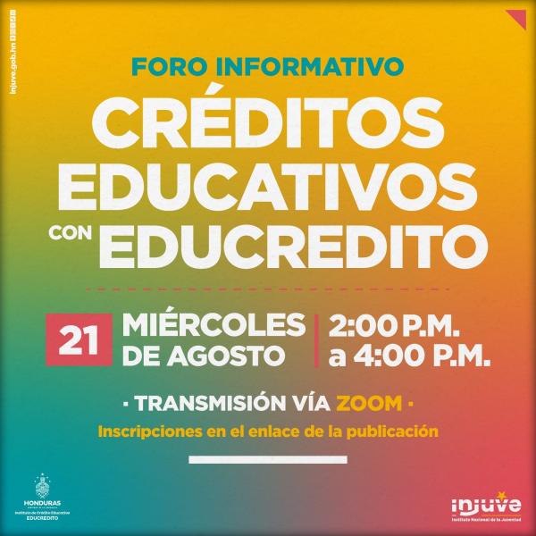 Foro informativo "Créditos Educativos con Educrédito"
