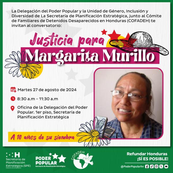 Conversatorio “Justicia para Margarita Murillo” 
