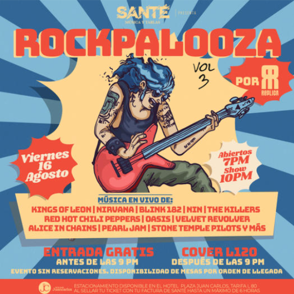 Nueva edición del ROCKPALOOZA con lo mejor del rock alternativo 