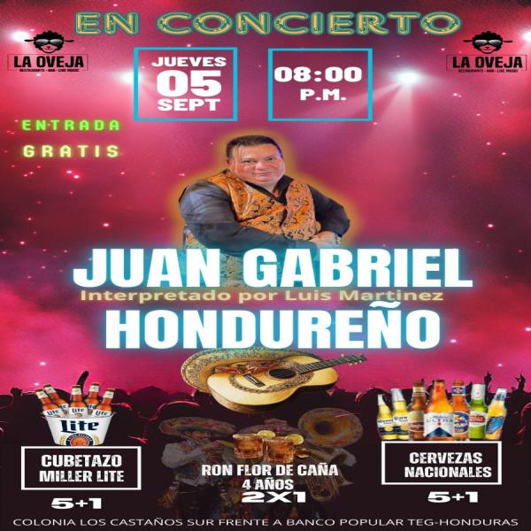 Show de Juan Gabriel Hondureño 