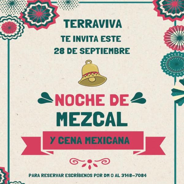 Noche de mezcal y comida mexicana en Terraviva 