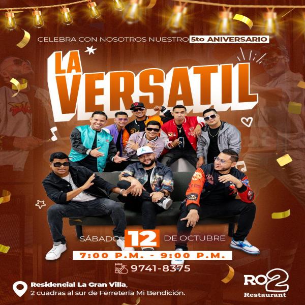 Celebra el 5to aniversario de La Versatil 