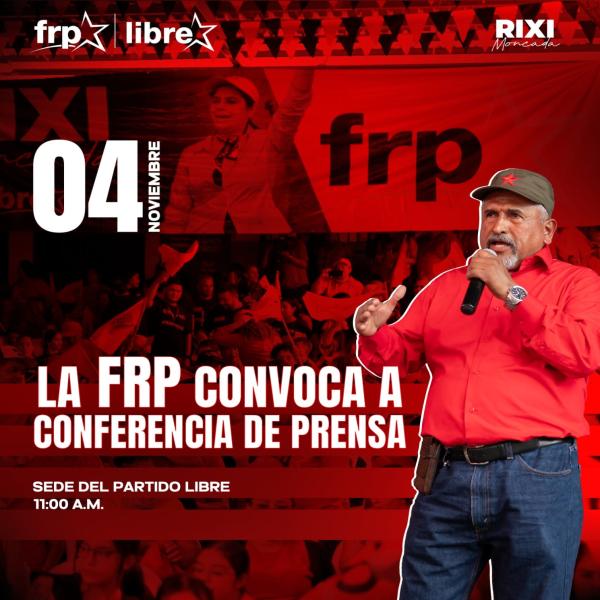 Conferencia de Prensa Movimiento Partido Libre FRP 