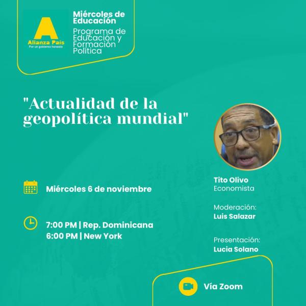 Conversatorio: "Actualidad de la Geopolítica Mundial"