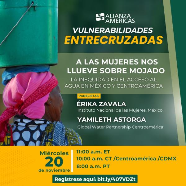 Conversatorio: A las mujeres nos llueve sobre mojado 