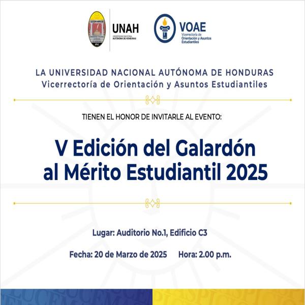 Quinta edición del Galardón al Mérito Estudiantil