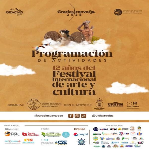 Programación oficial del Festival Internacional de Arte y Cultura Gracias Convoca 2025