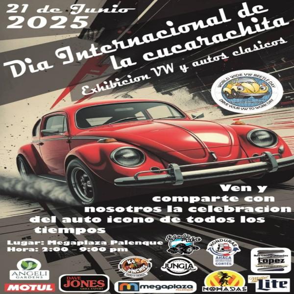 Día Internacional de la Cucarachita 2025: Exhibición más grande de Honduras de estos emblemáticos autos en SPS 