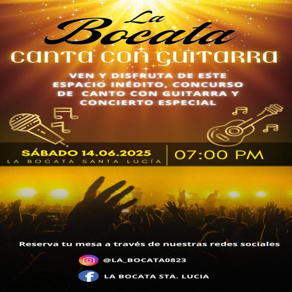 Concurso La Bocata canta con Guitarra 