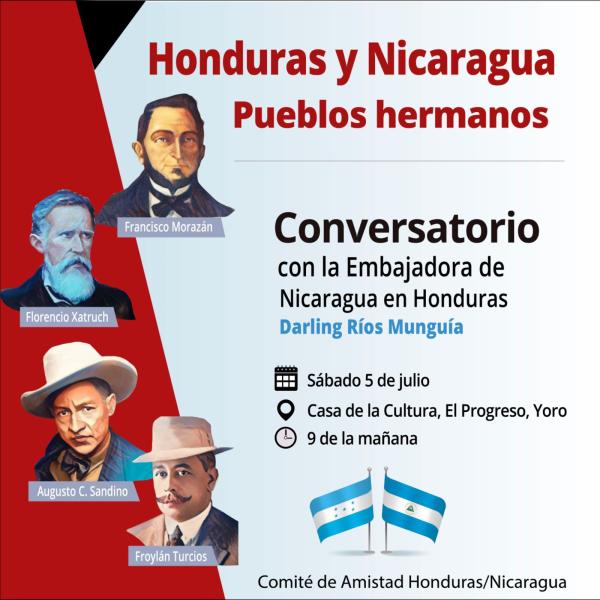 Conversatorio: Honduras y Nicaragua, pueblos hermanos 