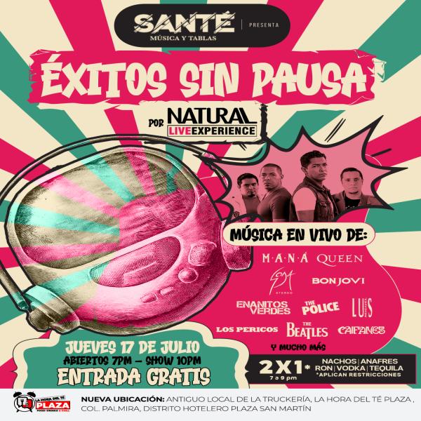 Éxitos sin pausa con la espectacular Banda Natural