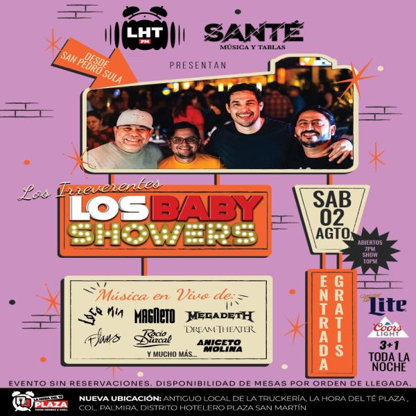 La irreverencia de Los Baby Showers llega a Tegucigalpa