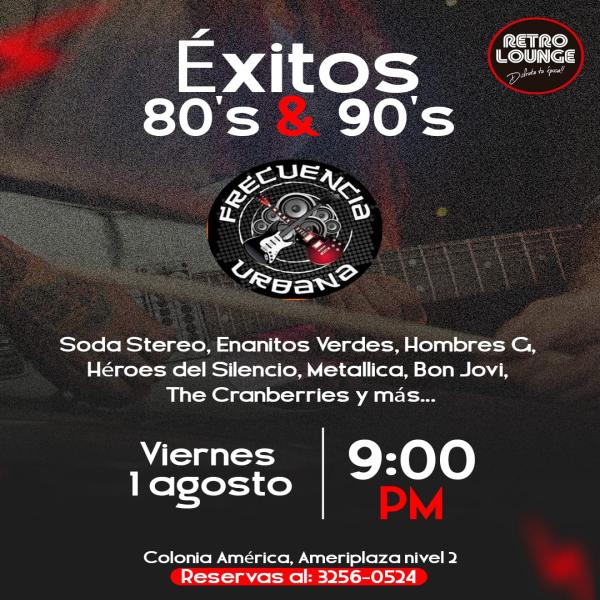 Disfruta de los éxitos 80´& 90´s 