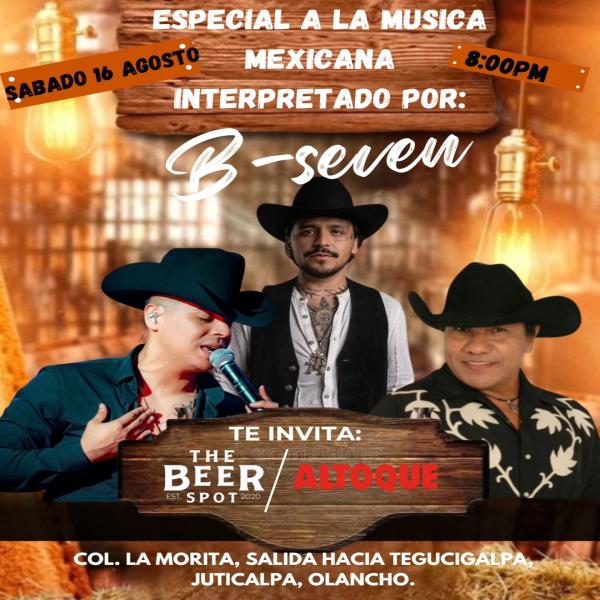 Especial música Mexicana con B-seven 