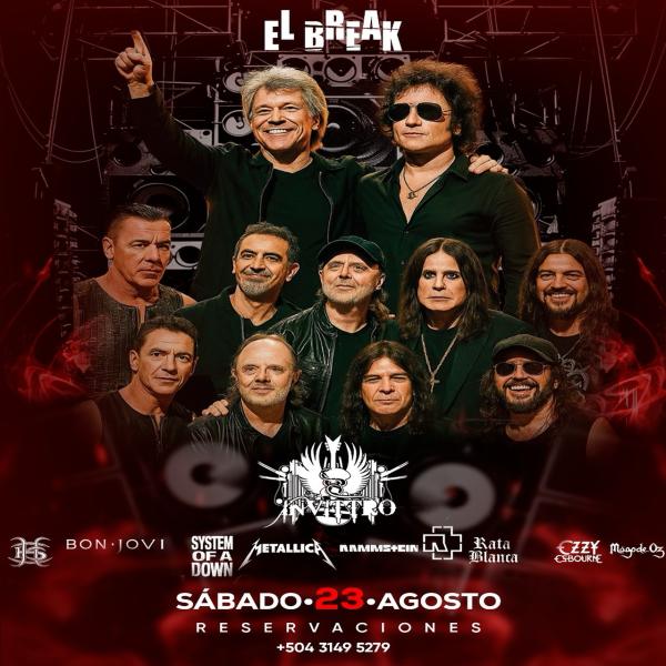 Rock a Angeles del infierno, Rata, heroes del silencio, Ozzy osborne, Mago de oz, metálica, Bon jovi, system of a down 