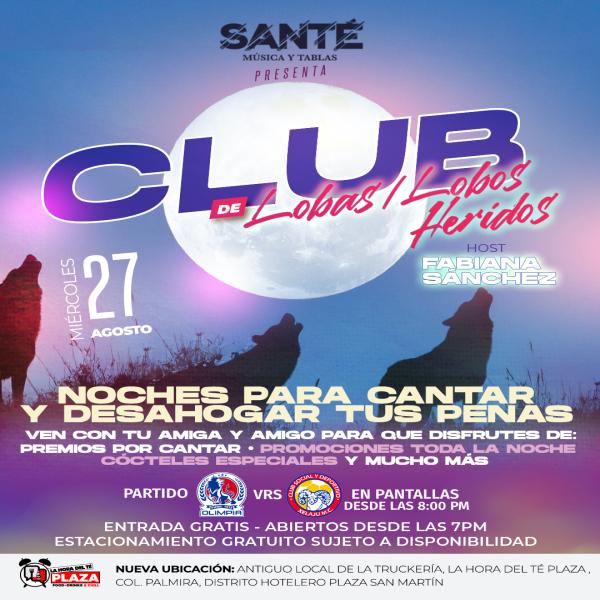 Miércoles del Club de las y los lobos heridos 