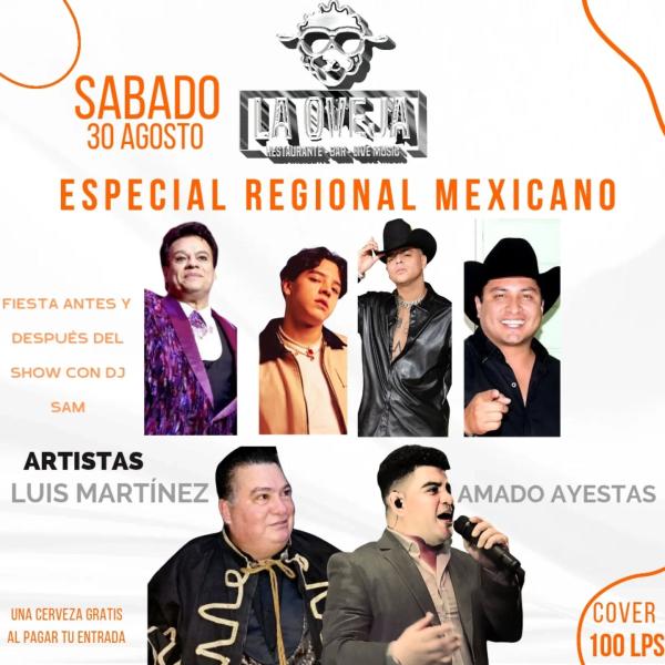 Gran noche de Tributo al Regional Mexicano