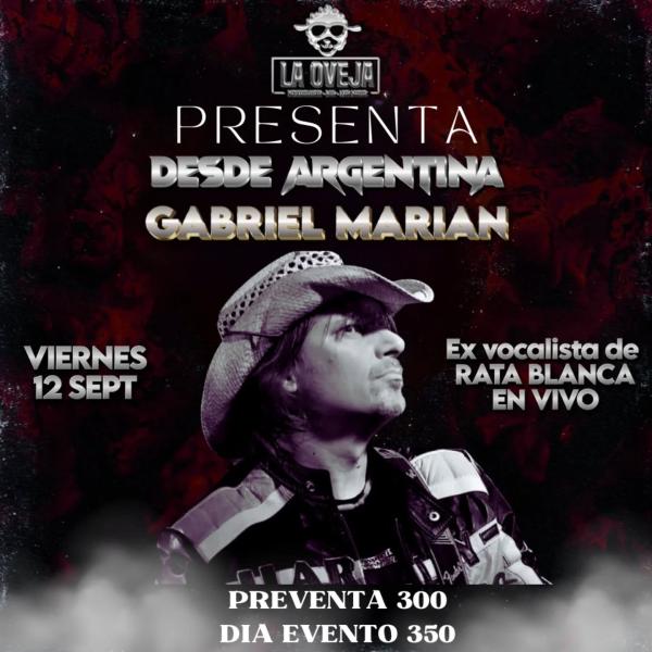 Concierto: Gabriel Marian, ex vocalista de Rata Blanca