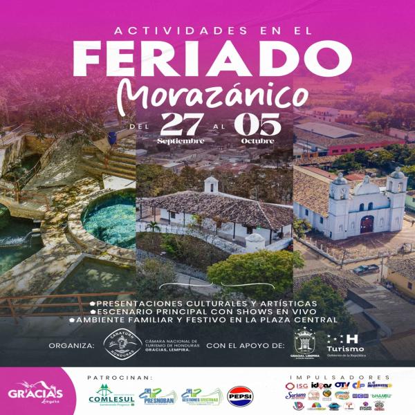 El Feriado Morazánico se vive en grande en Gracias, Lempira 
