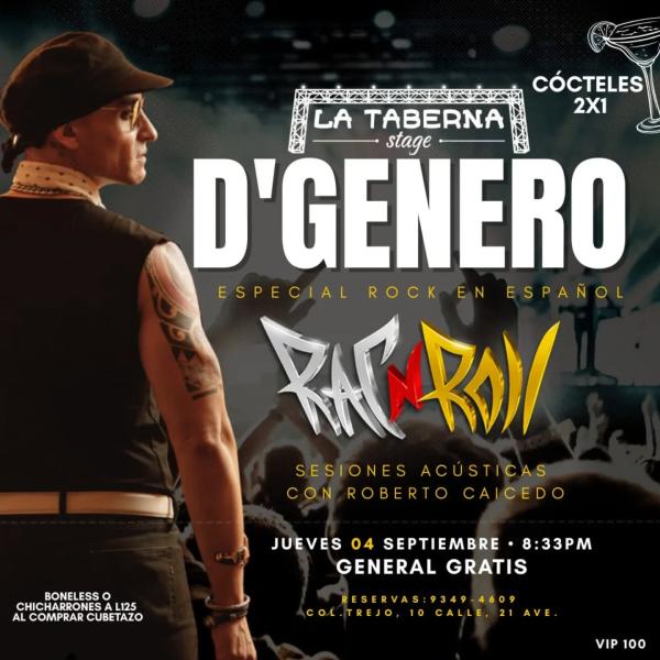 "D'GENERO" en vivo 