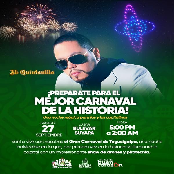 AB Quintanilla llega a la capital para el gran Carnaval