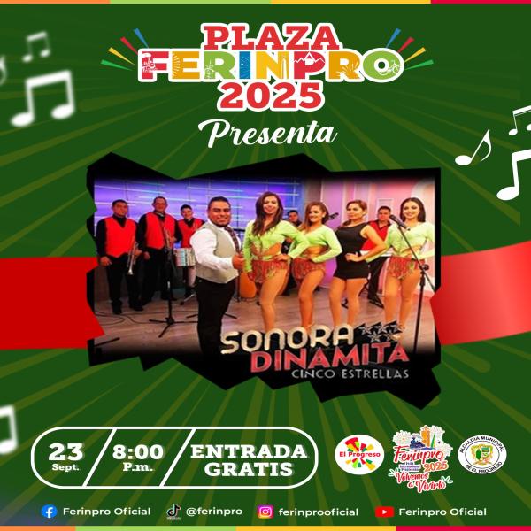 Sonora Dinamita en Plaza FERINPRO 2025 