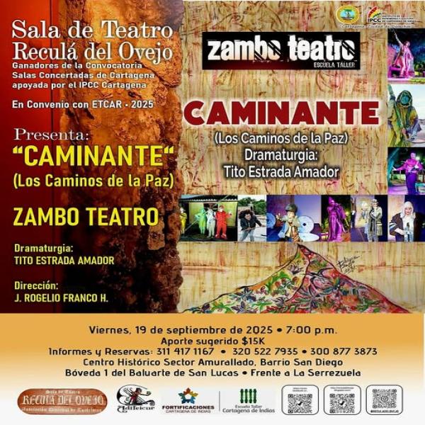 Presentación de la Obra: "Caminante" Los caminos de la paz, sigue sus andanzas por Cartagena de Indias