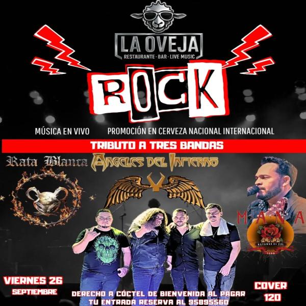 Viernes de Rock – Tributo a 3 Bandas