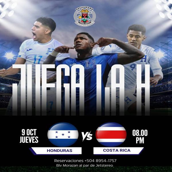 Vive la emoción de las eliminatorias Honduras Vrs Costa Rica