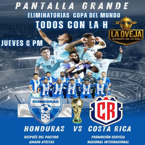 La emoción del fútbol se vive en Pantalla Grande: Honduras vs Costa Rica 
