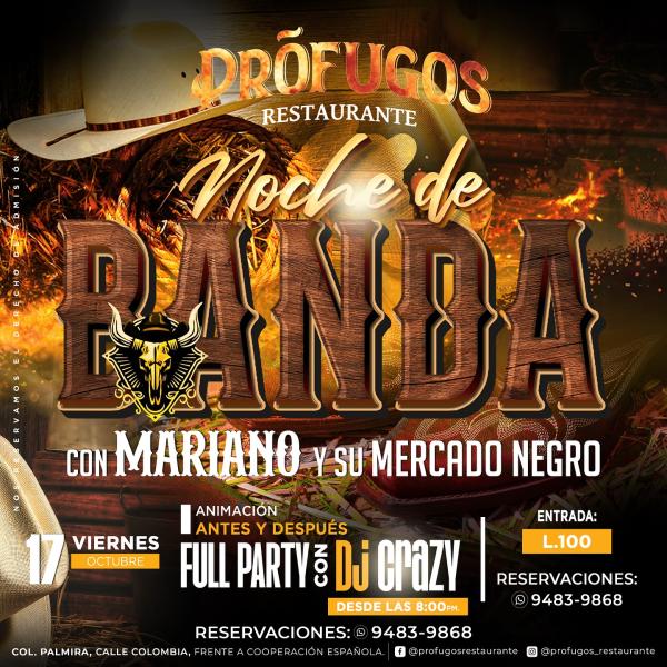Noche de Banda con Mariano y su Mercado Negro 
