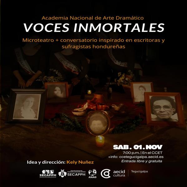 Voces Inmortales: Microteatro y conversatorio