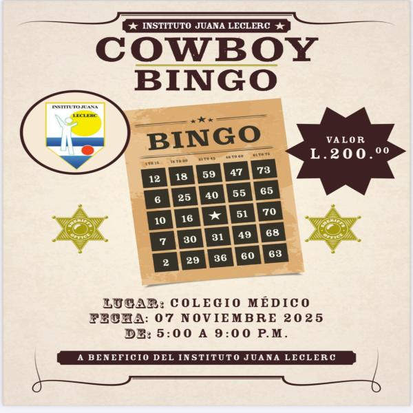 Bingo vaquero del Instituto Juana Leclerc