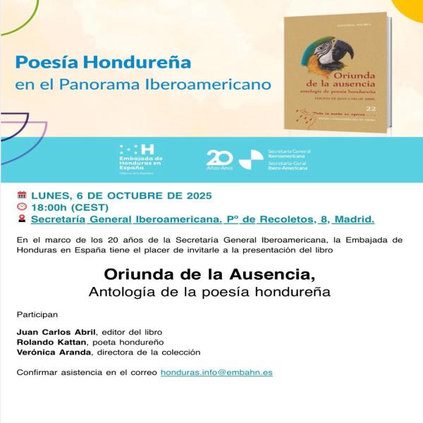 Poesía Hondureña en el Panorama Iberoamericano 